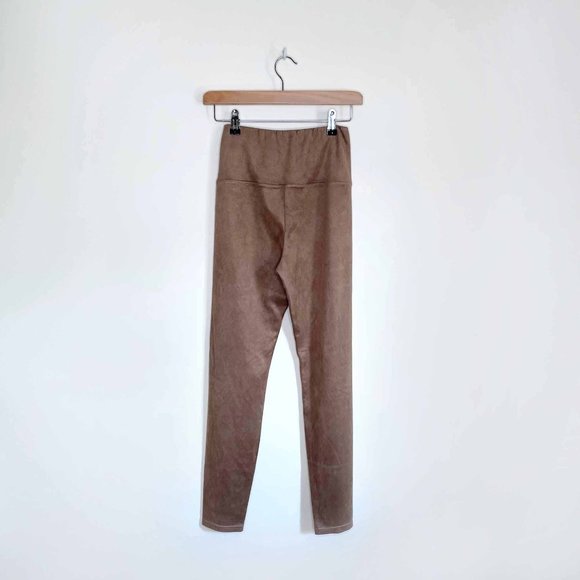 wilfred free daria faux suede tan leggings medium - Picture 5 of 9